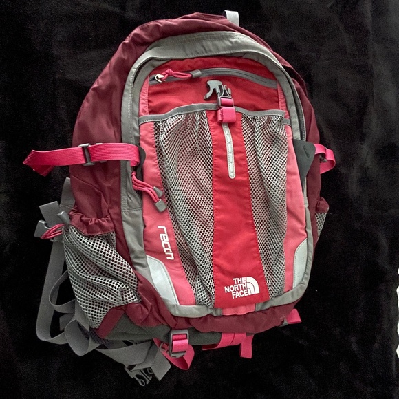 North Face Recon Backpack Red, Gray and Black - Picture 1 of 6